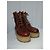Stivali con lacci a piattaforma in pelle marrone Gabriela Hearst David Cogna Rosso - vista 10