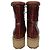 Stivali con lacci a piattaforma in pelle marrone Gabriela Hearst David Cogna Rosso - vista 4