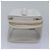 CHANEL COCO Mark Vanity Pouch Vinyl Clear Gold CC Auth yk14951 Golden - view 3