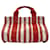 Hermès Borsa Hermes Cannes PM Bianco Rosso Tela