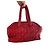Chanel Boston Bowling Tasche Lammleder Rot