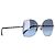 Timeless Gafas de sol de gran tamaño tintadas en azul con cadena de metal Chanel - vista 2