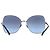 Timeless Gafas de sol de gran tamaño tintadas en azul con cadena de metal Chanel - vista 3