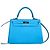 Borsa Hermès Kelly Sellier 25 in pelle Courchevel blu Blu chiaro