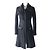 Emporio Armani Damen Lammfell langer Mantel schwarz