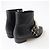 Hermès Botas de Tobillo de Cuero HERMES Medor Collier de Chien Negro Oro - vista 3