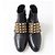 Hermès Botas de Tobillo de Cuero HERMES Medor Collier de Chien Negro Oro - vista 4