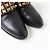Hermès Botas de Tobillo de Cuero HERMES Medor Collier de Chien Negro Oro - vista 8