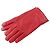 Guantes de cuero y lana rojos para mujer COACH