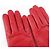 Guantes de cuero y lana rojos para mujer COACH - vista 4