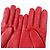 Guantes de cuero y lana rojos para mujer COACH - vista 5