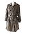 Abrigo trench de nylon leopardo Louis Vuitton marrón
