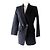 Hermès HERMES schwarze Woll-Nylon-Doppelreiherjacke