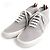 Tênis mid-top em lona Thom Browne cinza 8