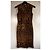 Vestido de algodón marrón Roberto Cavalli Castaño - vista 12