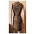 Vestido de algodón marrón Roberto Cavalli Castaño - vista 9