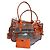 Borsa Miu Miu trasparente arancione in plastica