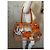 Borsa Miu Miu trasparente arancione in plastica - vista 8