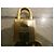 Lucchetto Hermès in acciaio dorato con 2 chiavi per borse Birkin e Kelly Gold hardware - vista 3