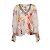 Camilla, blusa de estampado floral con strass