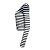 T By Alexander Wang T de Alexander Wang, top de cuello redondo a rayas Blanco Azul - vista 2
