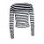 T By Alexander Wang T de Alexander Wang, top de cuello redondo a rayas Blanco Azul - vista 3