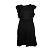 Zadig & Voltaire, schwarzes ärmelloses Rüschenkleid