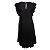 Zadig & Voltaire, schwarzes ärmelloses Rüschenkleid - Ansicht 2