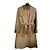 Gabardina Coach Marrón Beige Algodón Castaño