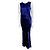 Amanda Wakeley Vestido de seda estilo sirena en azul medianoche Azul oscuro