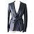 Loro Piana Deerskin Belted Jacket, Navy, Women