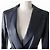 Loro Piana Deerskin Belted Jacket, Navy, Women - view 4