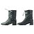 Botas cortas de cuero negro COCO Mark de Chanel G34096 - vista 3