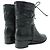 Botas cortas de cuero negro COCO Mark de Chanel G34096 - vista 6