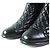 Botas cortas de cuero negro COCO Mark de Chanel G34096 - vista 7