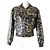 Chanel COCO Mark Kamelienlederjacke Schwarz