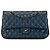 Chanel Blu Medio Classico Caviar Doppio Flap