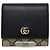 Gucci Double G Bicolor Medium Wallet Black Beige