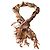 Sciarpa Ralph Lauren Floreale Marrone Beige Multicolore - vista 3