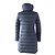 Cappotto in nylon imbottito Moncler FLAMMETTE blu navy per donne - vista 3
