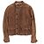 GUCCI Suede Leather Jacket Brown 50