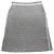 Louis Vuitton Baumwollstrickrock Schwarz Elfenbein M