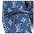 Mocassini in denim Monogram Louis Vuitton blu - vista 6
