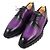 Scarpe Derby in pelle Louis Vuitton viola 9 Porpora