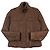 Chaqueta de cuero trucker Dolce & Gabbana marrón 48 Castaño