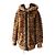 COACH Lamb Shearling Hooded Coat Brown