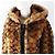 COACH Lamb Shearling Hooded Coat Brown - view 2