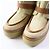 Hermès HERMES Beige Calfskin Short Boots 35 Women - view 6