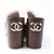 Sandali Clog in pelle di pecora Chanel Nero Marrone - vista 3