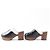 Sandali Clog in pelle di pecora Chanel Nero Marrone - vista 4